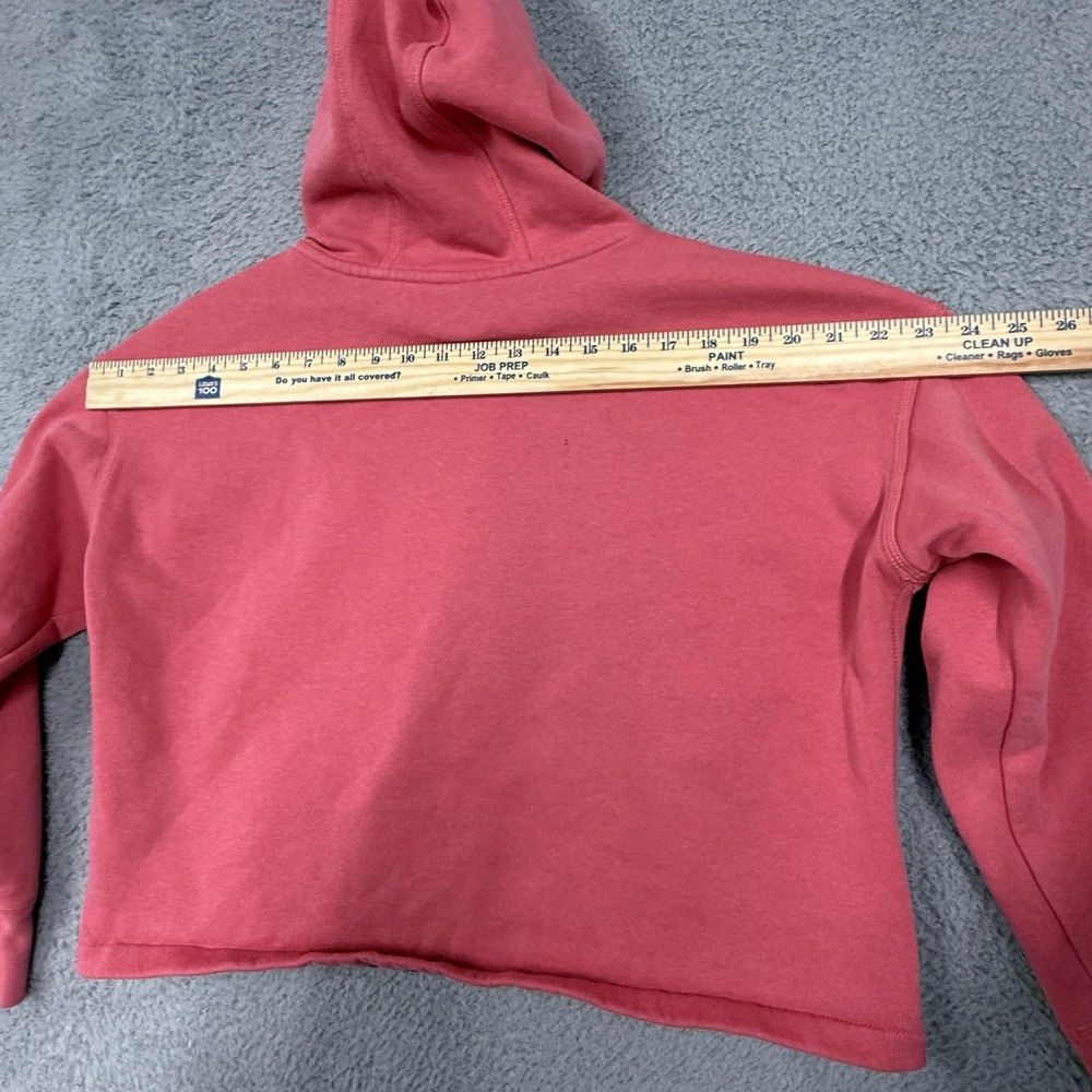 Nike Hoodie Girls XL Pink Fleece Cropped Pullover Swoosh Logo DM8888-622 - Picture 11 of 16